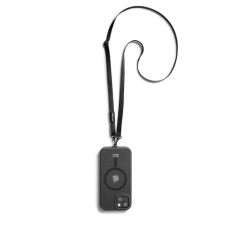 Black Leatherite Crossbody Phone Lanyard - Strap Black Leatherite Crossbody Phone Lanyard - Strap