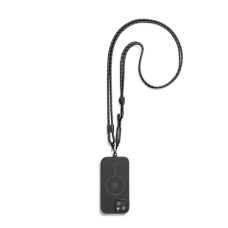 Black Reflective Crossbody Phone Lanyard - Cord Black Reflective Crossbody Phone Lanyard - Cord